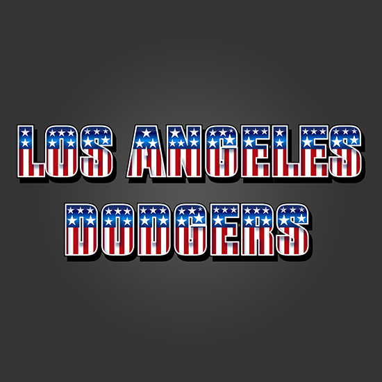 Los Angeles Dodgers American Captain Logo iron on paper